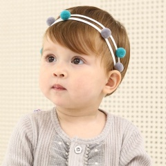 Top sales fabric rose flower rhinestones bows hair bow headband for baby  girls