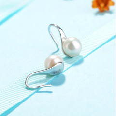 fashion simple women silver 925 freshwater pearl earrings for women 2020