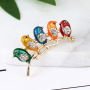 wholesale fashion custom cheap jewelry colorful crystal little birds brooches wholesale fashion custom cheap jewelry colorful crystal little birds brooches