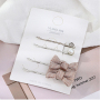 Fashion Korean hair accessories rhinestone pearl bow hair clips hairpin Fashion Korean hair accessories rhinestone pearl bow hair clips hairpin