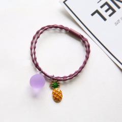 Wholesale Korean fashion cute fruits shape elastic hair ties for girls