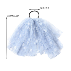 korean bulk custom Super fairy solid color ribbon elastic chouchou lace hair ties