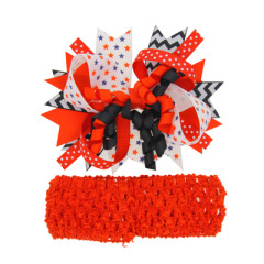 American Baby Girls Headbands ,Chiffon Feather Band Hair Accessories for Newborns