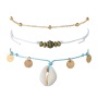 3pcs ankle bracelet foot jewelry beach shell anklet chains sets for women 3pcs ankle bracelet foot jewelry beach shell anklet chains sets for women