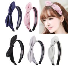 Women girls hair accessories made in korea spandex fabric headbands