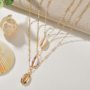 Custom gold silver shell jewelry chunky design multi layered choker necklace Custom gold silver shell jewelry chunky design multi layered choker necklace