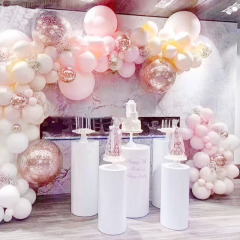 OEM round shape metal wedding dessert table for wedding decoration OEM round shape metal wedding dessert table for wedding decoration