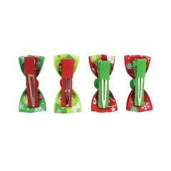 Christmas decoration diy children's red bow hair fans mini clip baby hair claw clips