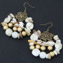 European and American fashion Bohemian style shell turquoise women earrings