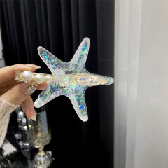 2019 Beautiful Pearl Elegant Alloy Korean Accessories Acrylic Women Hair Clip