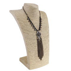 customized Amazon ins korean africa fashion statement bohemia boho handwork jewelry tassel necklace for women