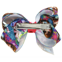 Elsa princess baby kids scrunchies with bows hair clips for girls hair accessories