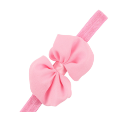 Wholesale 14 style pure color bow knot hair band for baby kids hair accessories