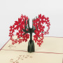 OEM amazon new laser cut cherry 3d valentine gift card butterfly pop up paper business cards OEM amazon new laser cut cherry 3d valentine gift card butterfly pop up paper business cards