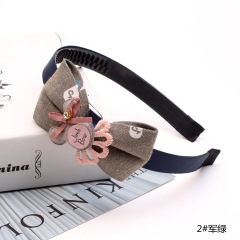 New cute children's hair accessories cartoon fabric bow hairbands headbands for teenage girls