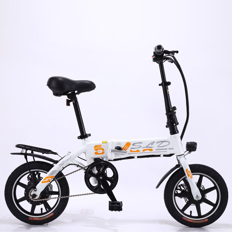 Wholesale custom logo 14 inch folding battery bicycle electric e bike for sale