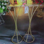 custom Gold metal Road Lead iron metal flower holder  for Wedding Centerpiece Decoration