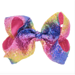 2020 ins shining style sequin rainbow baby knot bow girls accessories hair clips