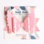 Wholesale bulk hair bow alligator clips leather material glyte children's hair ornament