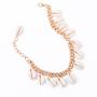 Bohemia Style Summer Fashion Women Metal Chain Haibei Shell Bracelets for Beach