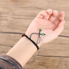 Wholesale custom adjustable Buddha handmade woven bracelets beaded for women men