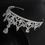 wholesale korea Alloy Water Lead Handmade Wedding Bridal round full pageant crowns