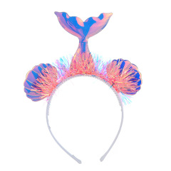 Kids party  hair Accessories bling tassel Hairband Mermaid Headband
