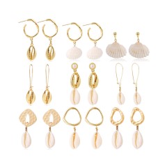 Bohemian Shell Conch Drop Jewelry Earrings for Women BOHO Dangle Wedding Bohemian Shell Conch Drop Jewelry Earrings for Women BOHO Dangle Wedding