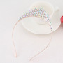 Wedding bride Beaded rhinestone Headbands Crystal Pearl Hairband Baroque Clasp Hair Accessories Woman