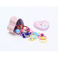 20pcs newborn baby girls elastic cotton flower headband hairband with box
