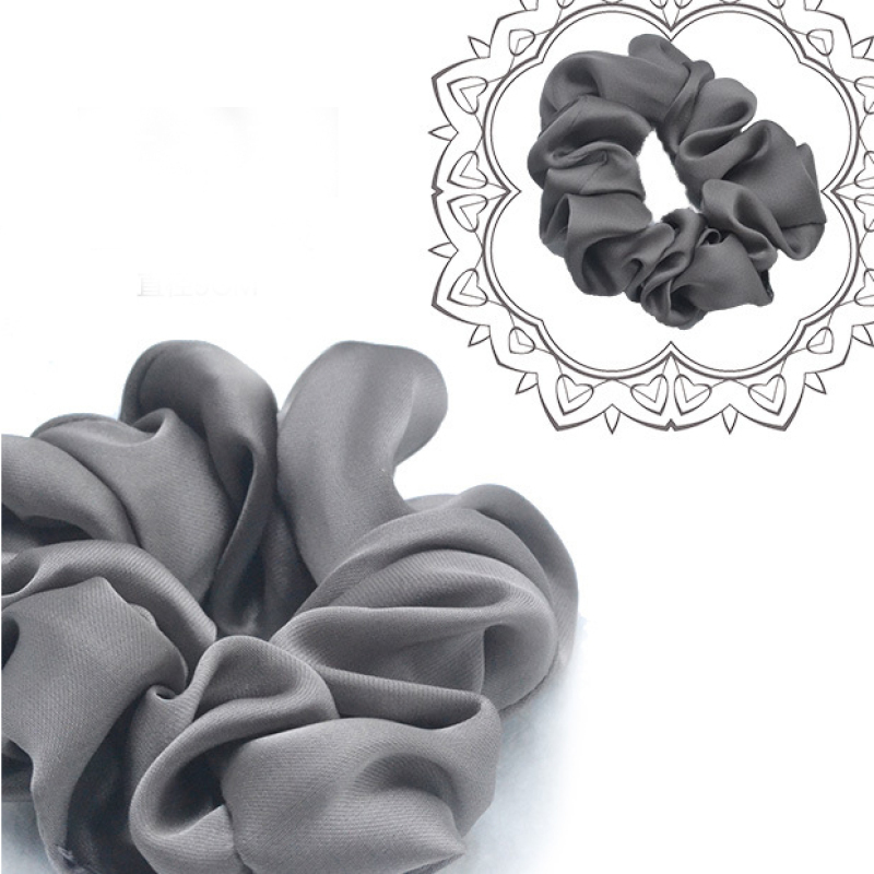 Solid Color hair cord Accessories bands satin Elastic Scrunchy hair ties