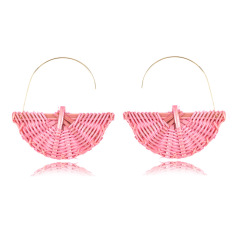 Wholesale new fashion accessories creative alloy rattan women earrings