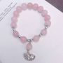 Fashion jewelry alloy shell pearl zircon copper crystal elastic bracelet