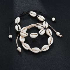 Hot sale fancy women girls jewelry adjustable natural shell hand-woven bracelets Hot sale fancy women girls jewelry adjustable natural shell hand-woven bracelets