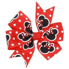 15 Color wholesale boutique hairbows baby girls printed hair clip for girls hair accessories