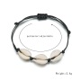 2019 Fancy jewelry nautical rope bracelet women seashell leather anklet for women