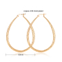 Wholesale fashion 18k gold plated round drop shape copper earrings women