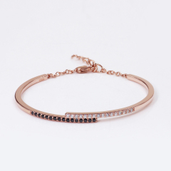 Women jewelry 925 sterling silver rose gold plated moissanite diamond bracelet Women jewelry 925 sterling silver rose gold plated moissanite diamond bracelet
