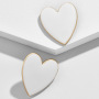 New fashion earring accessories beautiful alloy oil drip heart studs earring for women New fashion earring accessories beautiful alloy oil drip heart studs earring for women