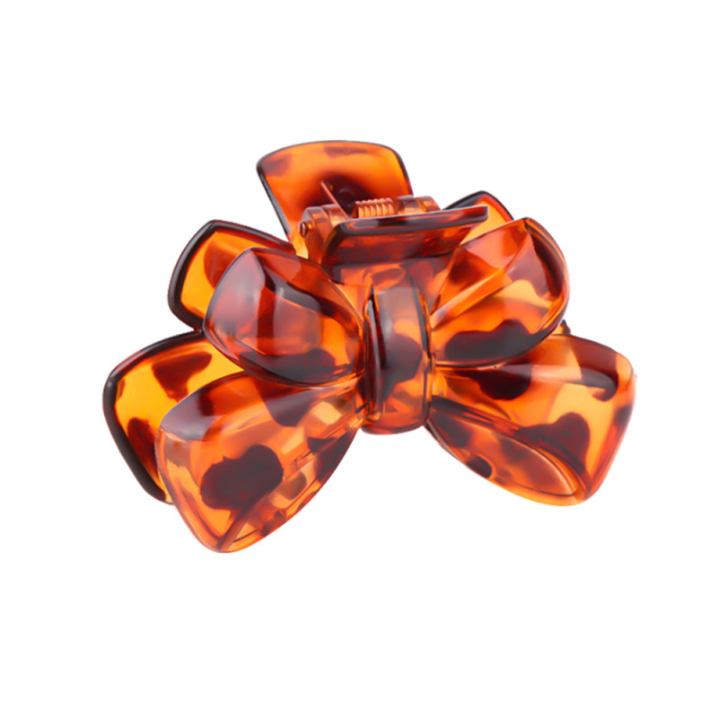 Wholesale custom women accessories plastic bow girls ponytail hair  clip claws for daily life