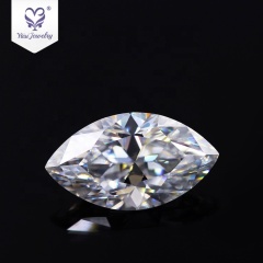 0.5 carat OEM  berlian marquise shape moissanite loose with yellow gray brown color