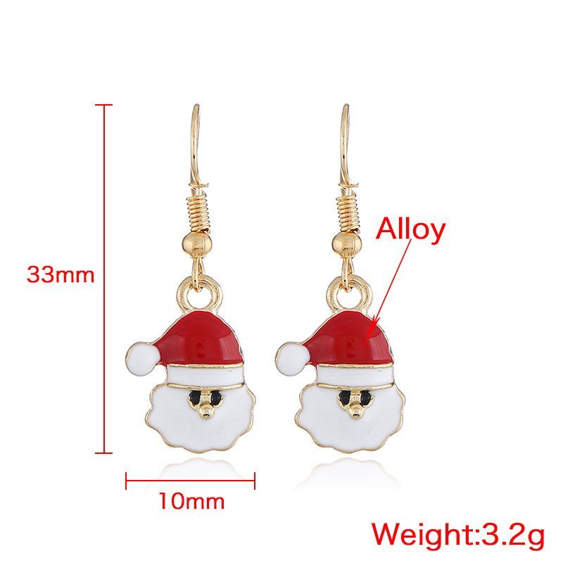 New fashion creative cartoon cute Santa earring accessories Christmas series earrings New fashion creative cartoon cute Santa earring accessories Christmas series earrings