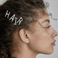 New women accessories single letter diamond hair pins with words crystal rhinestone hair clip
