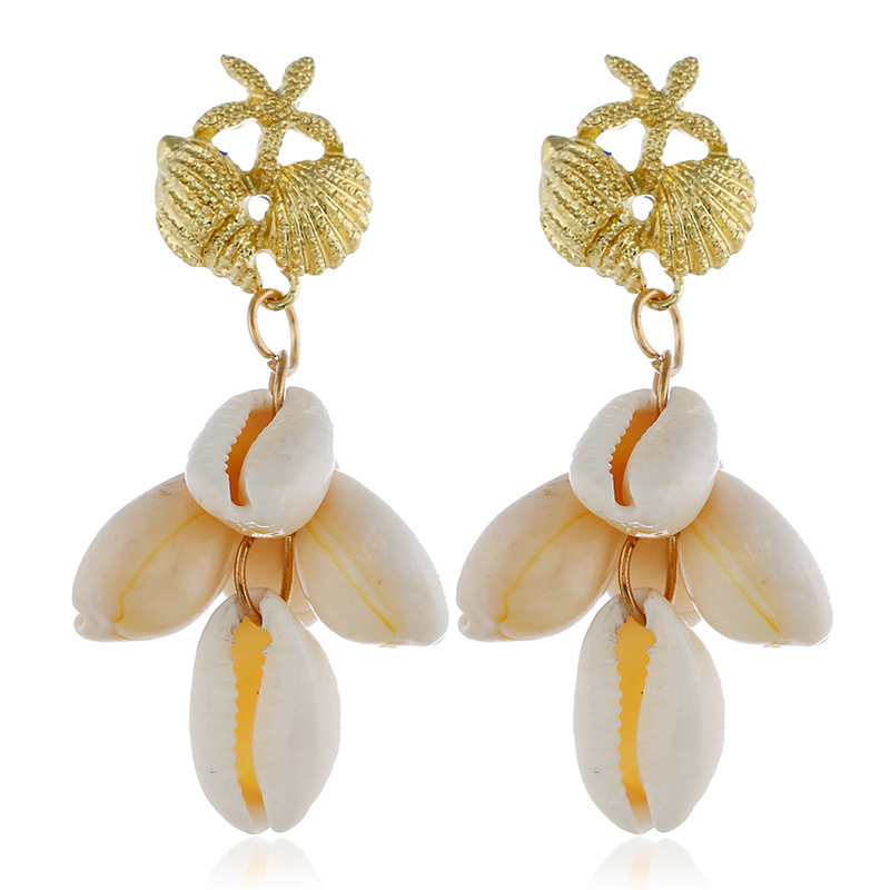 new product wholesale fashion statement women ladies alloy seashell earrings new product wholesale fashion statement women ladies alloy seashell earrings