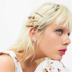 vintage hair accessories wedding diamond crystal rhinestone metal Acrylic hair pins