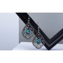 Vintga fashion personality alloy women ladies drop shape sliver earring Vintga fashion personality alloy women ladies drop shape sliver earring