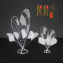 custom Gold metal Road Lead background stage decoration flower centerpieces for wedding table custom Gold metal Road Lead background stage decoration flower centerpieces for wedding table