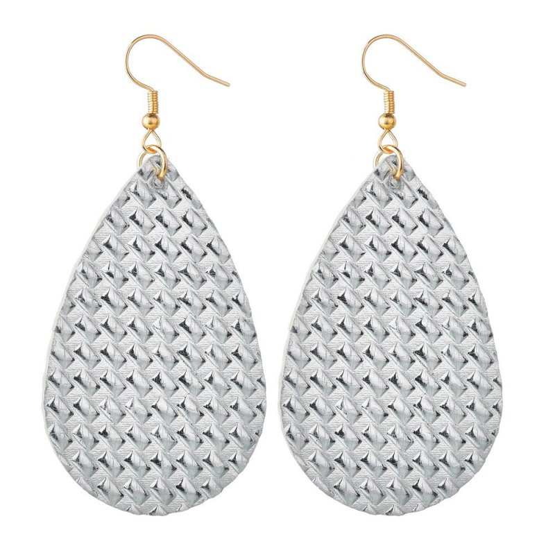 2020 Trendy Bulk Wholesale Women Embossed Black Cowhide Faux Teardrop Leather Earrings 2020 Trendy Bulk Wholesale Women Embossed Black Cowhide Faux Teardrop Leather Earrings