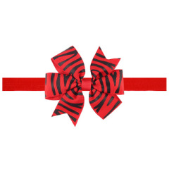 Baby bows knot cartoon printed hair bands for girls hair accessories
