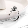 Antique Silver Women Men Jewelry Cute Pig 3D Zodiac Animal Adjustable  Ring